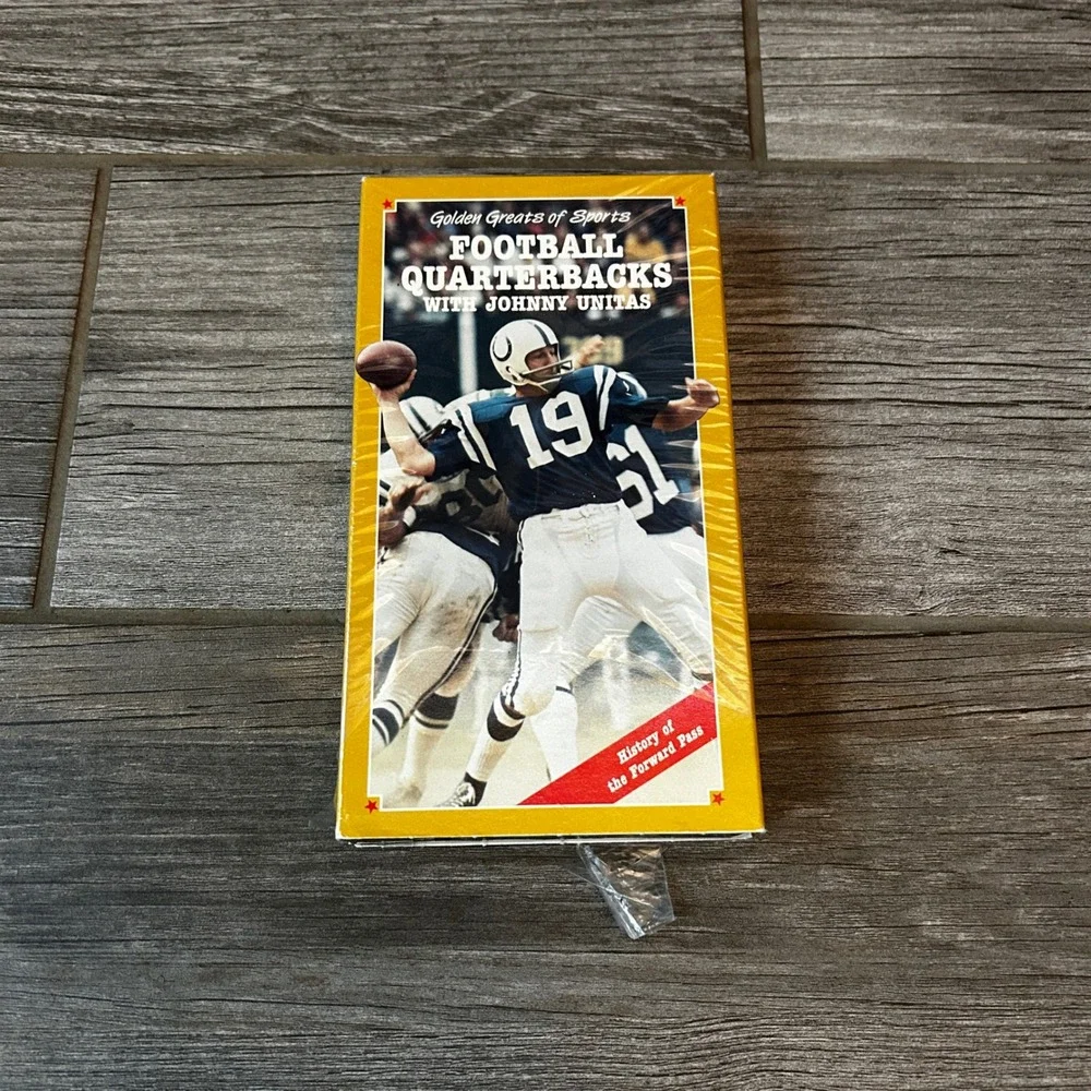 Golden Greats Sports Football Quarterback Johnny Unitas VHS Tape 1990 Not Tested